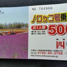ノロッコ号チケット