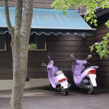 スクーターもラベンダー色