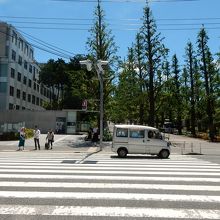 日吉駅前の慶応大学陸上競技場が避難所に指定