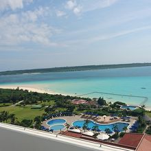 ホテル屋上から