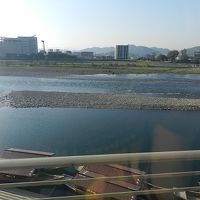 部屋の窓の外の景色