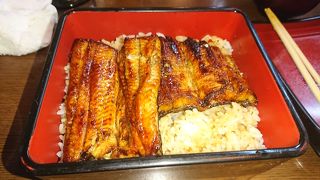 東西の鰻の食べ比べができるお㚙川さんです。