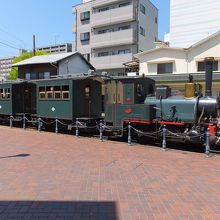 道後温泉駅の引込み線にて