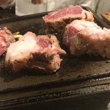 途中から切って焼きます