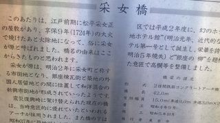 アーチのきれいな橋です