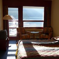 部屋からフィヨルドが見える