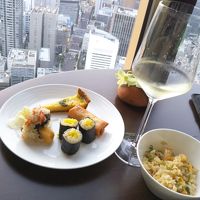 ビル群を見下ろしながらいただきました