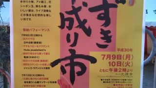 ほおずき市の寺