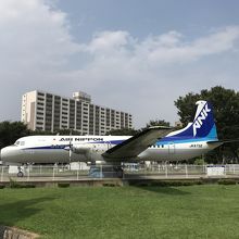 県営所沢航空記念公園にある日本国産飛行機YS-11