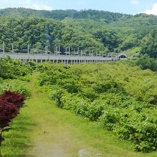 青函トンネル出口