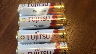 乾電池は持参で！