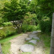 小倉城横の庭園