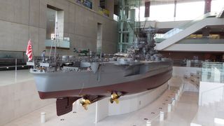 呉ならではの博物館　戦艦大和の模型が大迫力です。