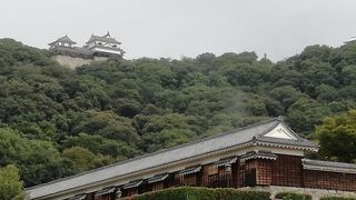 街を見下ろす山の上の城です