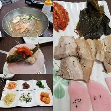 ポッサムと冷麺食べました