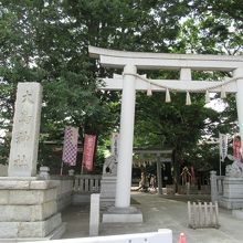 社号標と一の鳥居 