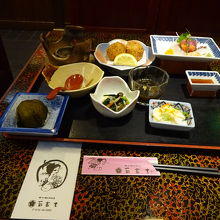 御膳ものは、できた順に出てきます。