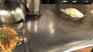 夜食にお好み焼き