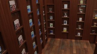 入口が図書館のよう