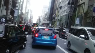 銀座の観光の 中心のエリア