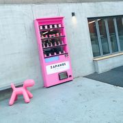 ZAPANGI  望遠洞  ピンクの自販機カフェ 