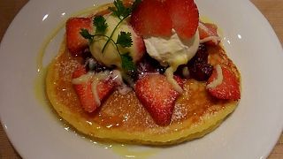 ずっしりモチモチなパンケーキ