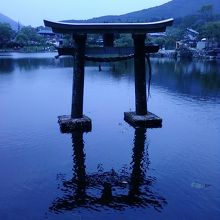 鳥居があります。