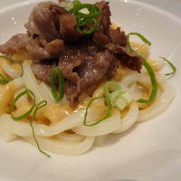 朝食・チョイスした牛肉うどん