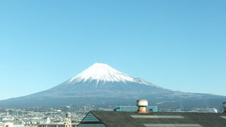 きれいな富士山が見えました