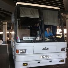 ミンスク発ミール行きのバス