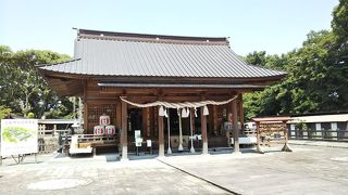 川下りのりば近くの神社