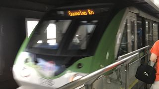 改札前に手荷物検査あり