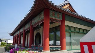 まきび公園の景観のアクセント