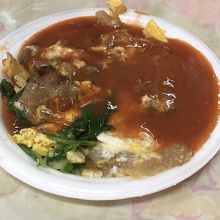 牡蠣のオムレツ