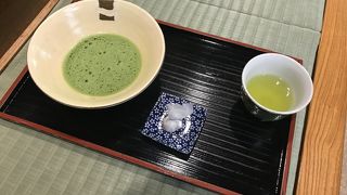 お抹茶のサービス