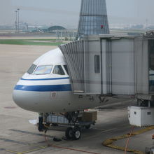 A321(北京空港で)