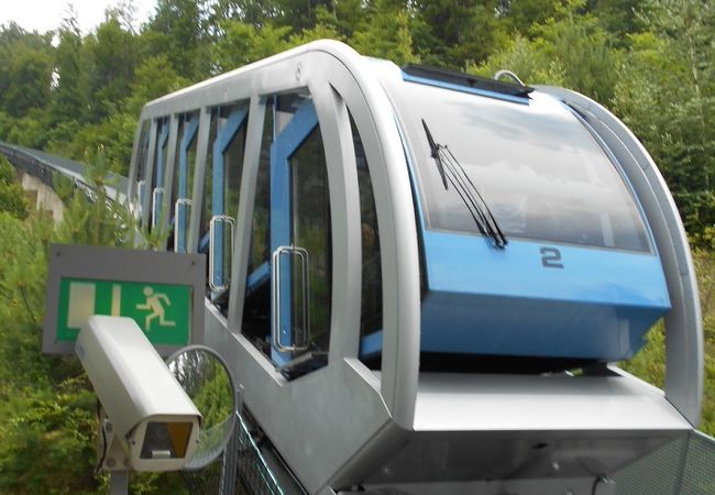 Hungerburg Funicular　近代的なケーブルカーが市街地と終点駅兼展望台を結ぶ　一乗の価値あり