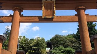 繁華街の高台に鎮座