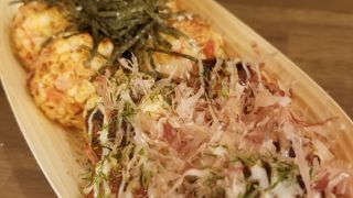 塩で食べるたこ焼きも美味！！