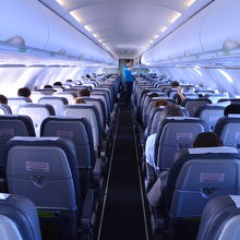 至って普通の機内で拍子抜け（笑）