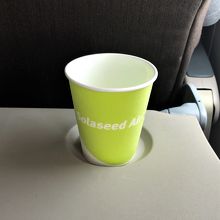 ドリンクサービスはアップルジュース♪