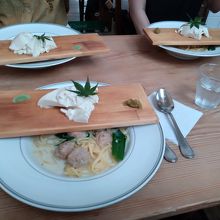 豆腐のクリームパスタ！