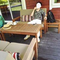 ラウンジのテラス