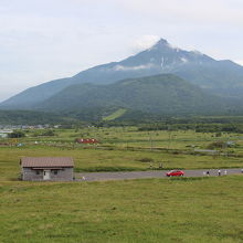 ここから見た利尻山は均整がとれている