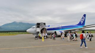 利尻島の空の玄関　空路で楽に島入り