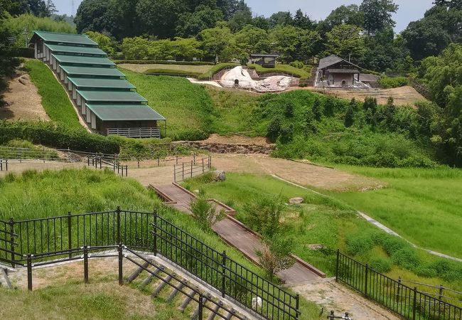 登り窯が復元されています