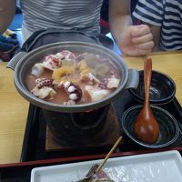 めがね丸さんでのいかげそ肝焼き