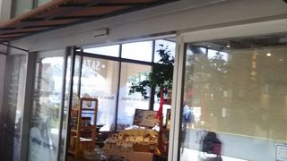 大洗シーサイドステーションの中のコーヒーショップ