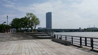 信濃川両岸の緑地帯