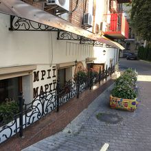 お洒落なお店もある